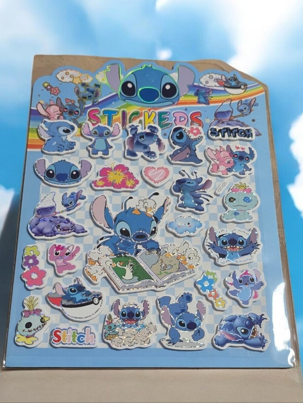 Love Stitch Blue Multi-Sticker Sheet
